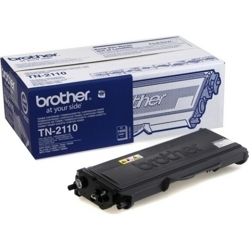 Brother TN-2110 Γνήσιο Toner Laser Εκτυπωτή Μαύρο 1500 Σελίδων TN-2110