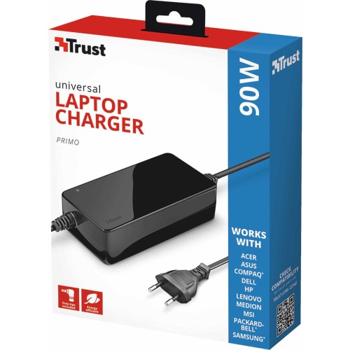Trust Primo Universal Φορτιστής Laptop 90W 19V (22142)