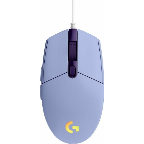 Logitech G102 LightSync RGB Gaming Ποντίκι 8000 DPI Μωβ