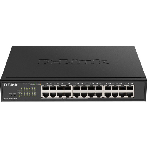 D-Link DGS-1100-24PV2 Managed L2 PoE+ Switch με 24 Θύρες Gigabit (1Gbps) Ethernet
