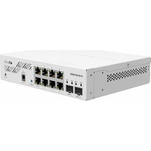 MikroTik CSS610-8G-2S+IN Managed L2 Switch με 8 Θύρες Gigabit (1Gbps) Ethernet και 2 SFP Θύρες