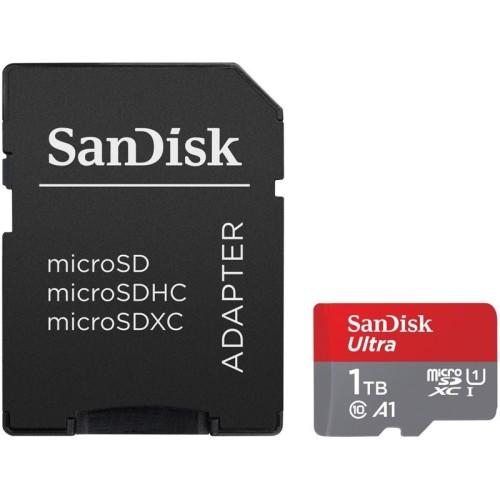 Sandisk Ultra microSDXC 1TB U1 A1 UHS-I 150MB/s με αντάπτορα