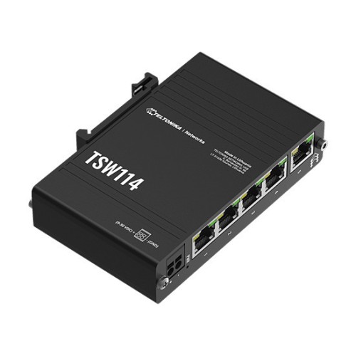 Teltonika TSW114 Unmanaged L2 Switch με 5 Θύρες Gigabit (1Gbps) Ethernet