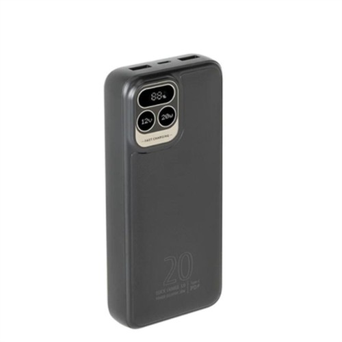 Rivacase Power Bank 20000mAh με 2 Θύρες USB-A Power Delivery Μαύρο