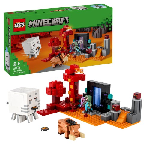 LEGO Minecraft The Nether Portal Ambush για 8+ Ετών 21255