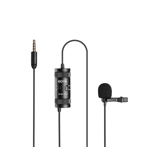 Boya BY-M1 Pro II Electret Μικρόφωνο Πέτου, Clip On Δημοσιογραφικό