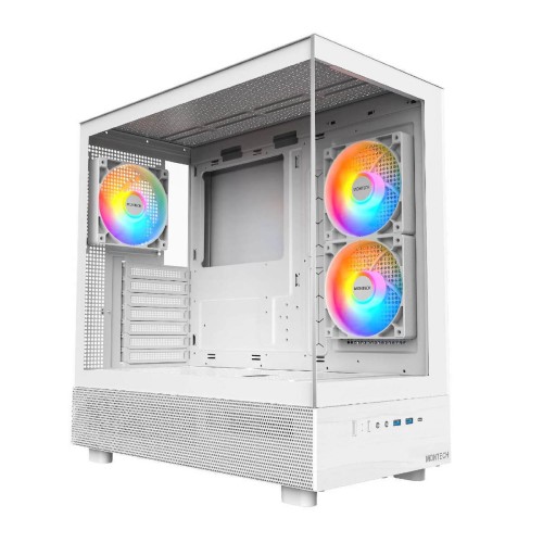 Montech XR Gaming Midi Tower Κουτί Υπολογιστή με Πλαϊνό Παράθυρο και ARGB Φωτισμό Λευκό