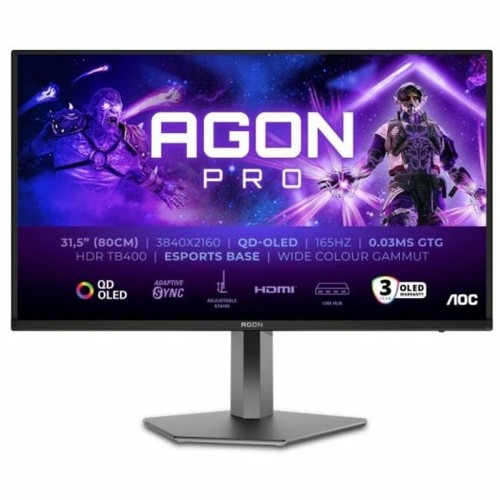 AOC AG326UD QD-OLED HDR Monitor 31.5" 4K 3840x2160 165Hz με Χρόνο Απόκρισης 0.03ms GTG