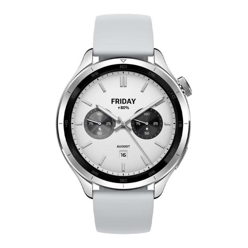 Xiaomi Watch S4 Aluminium 47mm Αδιάβροχο με Παλμογράφο (Ασημί)