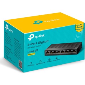TP-LINK LS1008G v1 Unmanaged L2 Switch με 8 Θύρες Gigabit (1Gbps) Ethernet