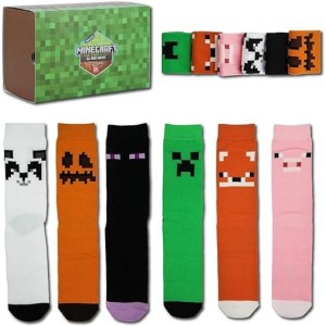 Paladone Κάλτσες Πολύχρωμες 6Pack Minecraft – Odd Socks μέγεθος 36-41 (PP9471MCF)