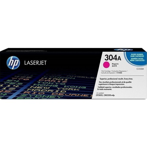 HP 304A Γνήσιο Toner Laser Εκτυπωτή Ματζέντα 2800 Σελίδων (CC533A)