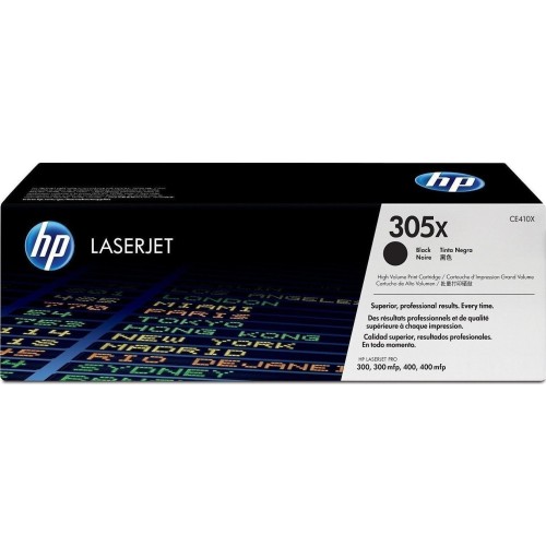HP 305X Γνήσιο Toner Laser Εκτυπωτή Μαύρο High Yield 4000 Σελίδων (CE410X)