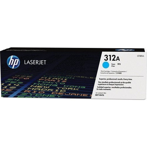 HP 312A Γνήσιο Toner Laser Εκτυπωτή Κυανό 2700 Σελίδων (CF381A)
