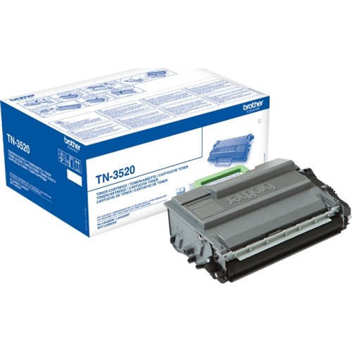 Brother TN-3520 Γνήσιο Toner Laser Εκτυπωτή Μαύρο High Yield 20000 Σελίδων TN-3520