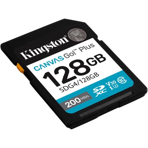 Kingston Canvas Go! SDXC 128GB U3 V30 UHS-I 90MB/s