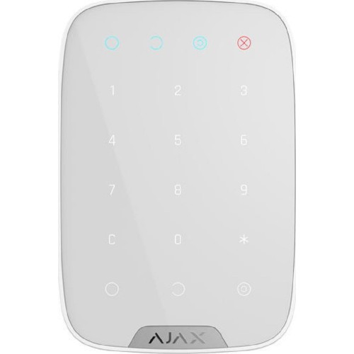 Ajax Systems KeyPad Ασύρματο Πληκτρολόγιο Συναγερμού Αφής σε Λευκό Χρώμα 38249.12.WH1