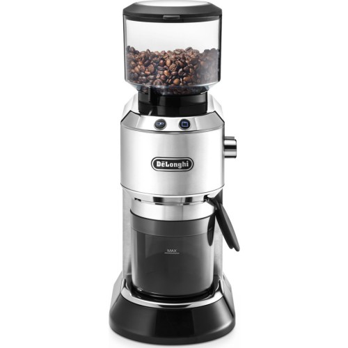 De'Longhi KG 520.M Ηλεκτρικός Μύλος Καφέ 150W με Χωρητικότητα 350gr και 18 Επίπεδα Άλεσης Ασημί