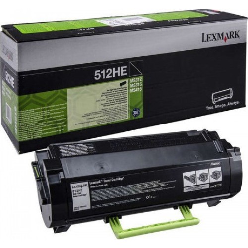 Lexmark 51F2H0E Γνήσιο Toner Laser Εκτυπωτή Μαύρο High Yield 5000 Σελίδων 51F2H0E