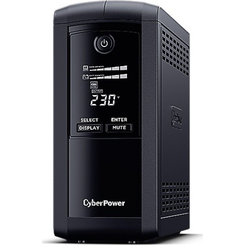 CyberPower VP700EILCD UPS Line-Interactive 700VA 390W με 6 IEC Πρίζες