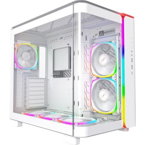 Montech King 95 Pro Gaming Midi Tower Κουτί Υπολογιστή με Πλαϊνό Παράθυρο Λευκό