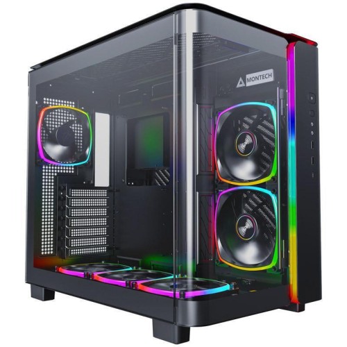Montech King 95 Pro Gaming Midi Tower Κουτί Υπολογιστή με Πλαϊνό Παράθυρο Μαύρο