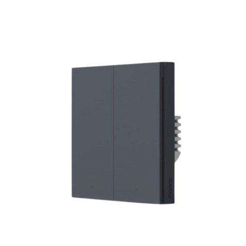 Aqara Intelligent Wall Switch H1 Neutral Point Double Rocker Grey