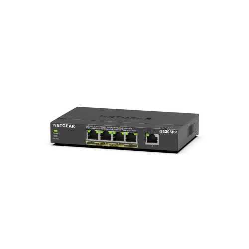 NetGear GS305PP Unmanaged L3 PoE+ Switch με 5 Θύρες Gigabit (1Gbps) Ethernet
