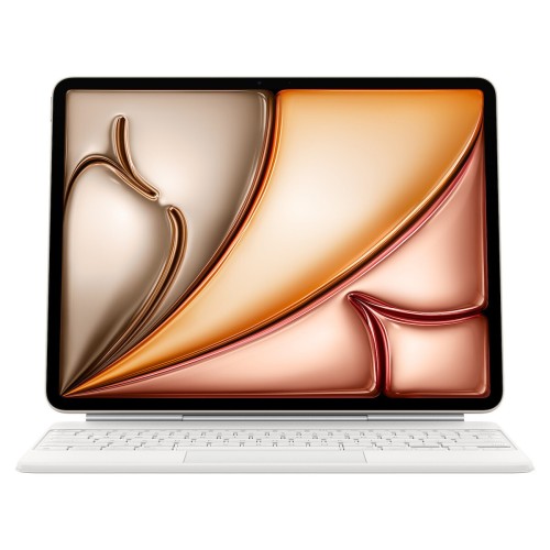 Apple Magic Keyboard Flip Cover Γερμανικά Λευκή (iPad Air 13" 2024/2025/2026)