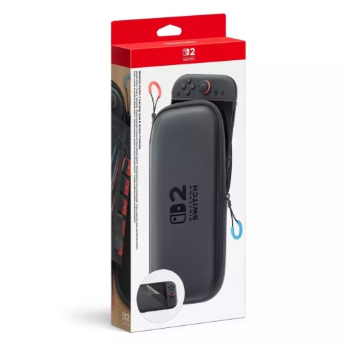 Nintendo Screen Protector Θήκη Μεταφοράς + Screen Protector για Κονσόλα Switch 2 Μαύρη 10015104