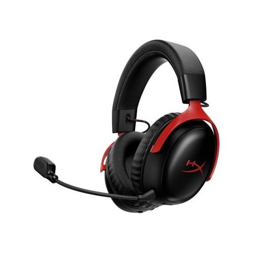 HyperX Cloud III S Ασύρματο Over Ear Gaming Headset με σύνδεση Bluetooth / USB Black/Red for Nintendo Switch / PC / PS5 / PS4