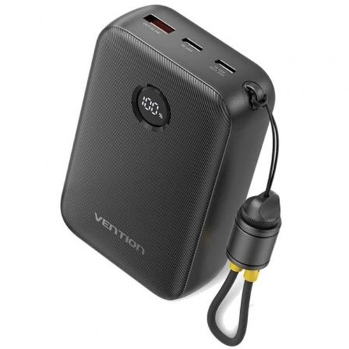 Vention Power Bank 20000mAh 22.5W με Θύρα USB-A και Θύρα USB-C Μαύρο
