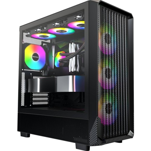 Montech X5 Gaming Midi Tower Κουτί Υπολογιστή με Πλαϊνό Παράθυρο Μαύρο