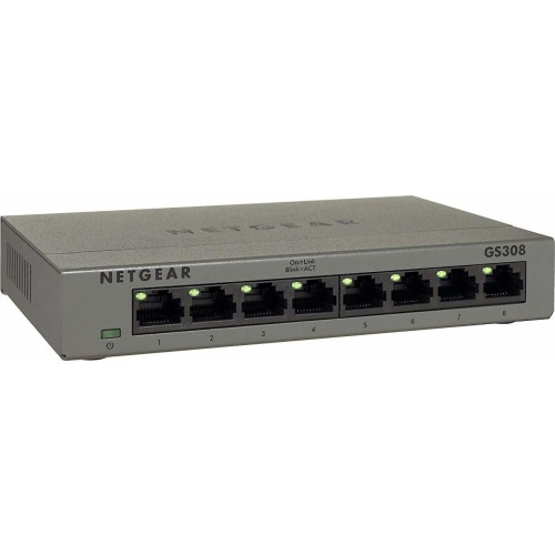 NetGear GS308 Unmanaged L2 Switch με 8 Θύρες Gigabit (1Gbps) Ethernet