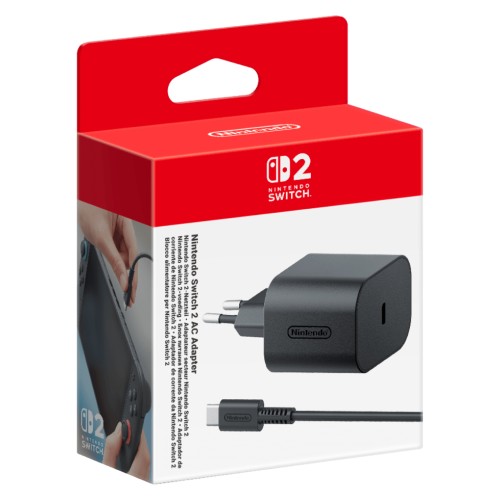 Nintendo Τροφοδοσία για Switch 2 σε Μαύρο χρώμα
