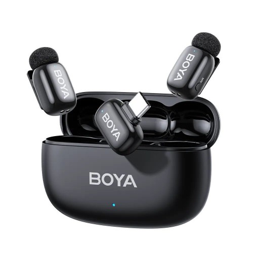 Boya mini 2 Type-C Σετ Ασύρματο Δυναμικό Μικρόφωνο Πέτου, Clip On Δημοσιογραφικό