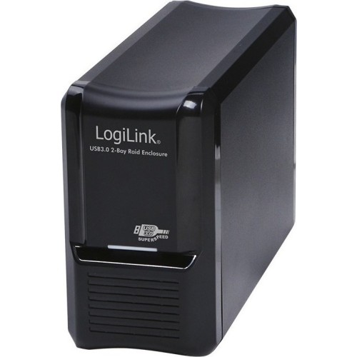 LogiLink Θήκη για 2 Σκληρούς Δίσκους 3.5" SATA III με σύνδεση USB3.0