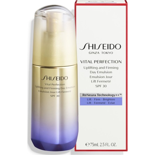 Shiseido Vital Perfection Ενυδατικό & Αντιγηραντικό Γαλάκτωμα Προσώπου Ημέρας με SPF30 για Μικτές Επιδερμίδες 75ml