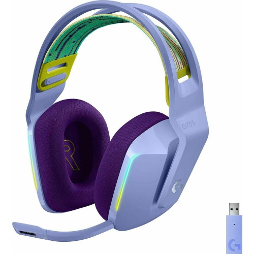 Logitech G733 Ασύρματο Over Ear Gaming Headset με σύνδεση USB Lilac